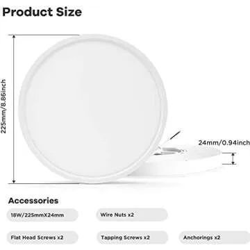 Ocioc LED Flush Mount Ceiling Light for Modern Spaces