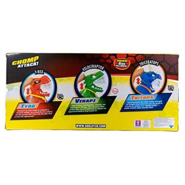 Goo Jit Zu Dino Power Mega 3-Pack: Superhero Squishy Dinosaur Figures, MOY41257