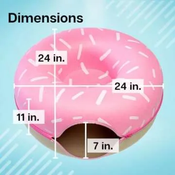 Luli & Cat Sprinkled Donut Cat Tunnel Bed for Playtime