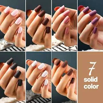 Teenitor Short Press on Nails - 288Pc Nail Art Kit