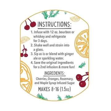 McKinnon’s Dry Craft Cocktails Dehydrated Fruits and Herbs, DIY Mixology, Infusion Kit, Mason Jar Serves 8 – 16 Drinks (Not-So-Old Fashioned, 1 Jar)