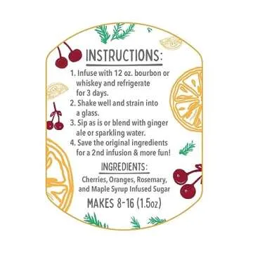 McKinnon’s Dry Craft Cocktails Dehydrated Fruits and Herbs, DIY Mixology, Infusion Kit, Mason Jar Serves 8 – 16 Drinks (Not-So-Old Fashioned, 1 Jar)