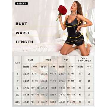 RSLOVE Women Pajama Set Sleepwear - Satin Pajamas Silk V Neck Cami and Shorts Pjs 2 Piece Womens Sexy Lace Lounge Nightwear