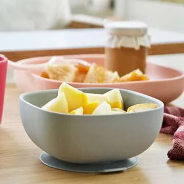 Beaba Silicone Suction Baby Bowl - Silicone Bowl, Toddler Bowls, Baby Bowls First Stage, Baby Necessities, Baby Essentials, Toddler Baby Feeding, Cloud