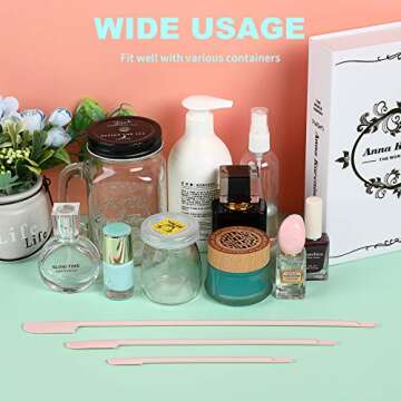 9 Pieces 3 Sizes Silicone Spatula for Beauty and Kitchen Silicone Makeup Spatula Silicone Bottle Scraper Spatula Lotion Spatula for Girls and Women (Pink)