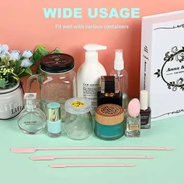 9 Pieces 3 Sizes Silicone Spatula for Beauty and Kitchen Silicone Makeup Spatula Silicone Bottle Scraper Spatula Lotion Spatula for Girls and Women (Pink)