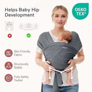 Momcozy Adjustable Baby Wrap Carrier for All Parents