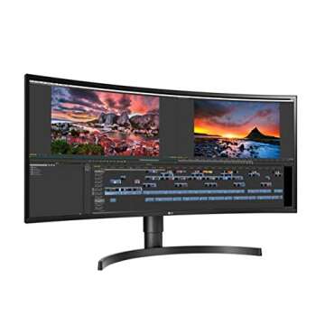 LG 34WN80C-B UltraWide Monitor 34” 21:9 Curved WQHD (3440 x 1440) IPS Display, USB Type-C (60W PD)...