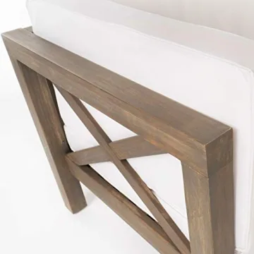 Christopher Knight Outdoor Acacia Sectional with Cushions