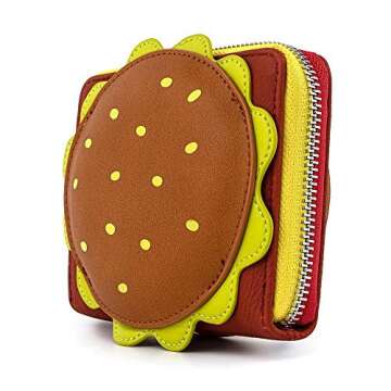 Loungefly x SpongeBob SquarePants Plankton Krabby Patty Zip-Around Wallet (Multi)