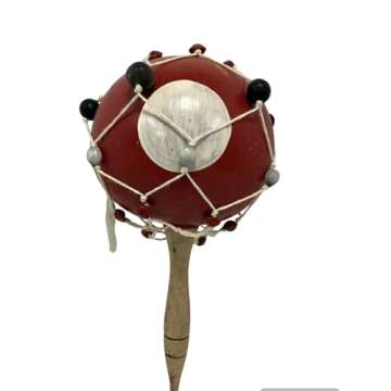Authentic Maraca De Shango Chango for Yoruba Santeria & Ifa Rituals