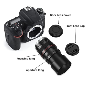 Lightdow 135mm f/2.8 FE UMC Telephoto Lens for Canon DSLRs
