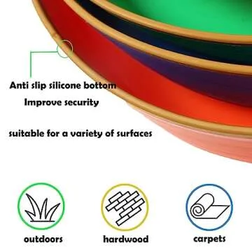 Juoe 5Pcs Stepping Stones - Safe Balance Play for Kids