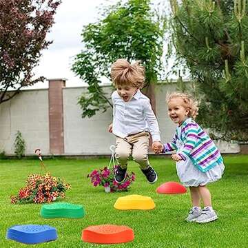 Juoe 5Pcs Stepping Stones - Safe Balance Play for Kids