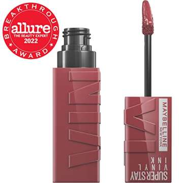 Maybelline Super Stay Vinyl Ink Longwear No-Budge Liquid Lipcolor Makeup, Highly Pigmented Color and...