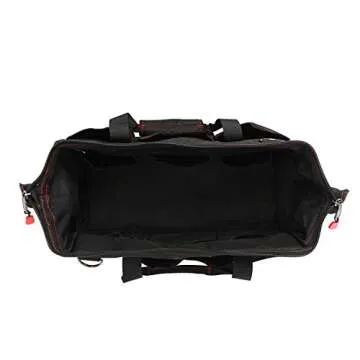 WORKPRO Close Top Storage Tool Bag, 18", Black/Red, W081023A,Black&Red