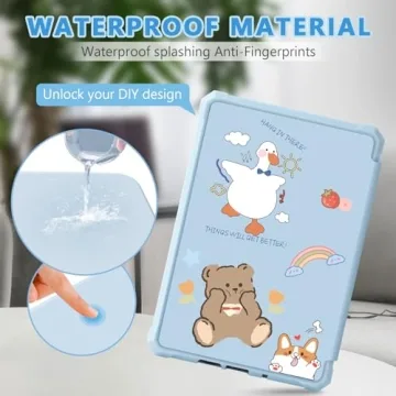 FUWANG Kindle Paperwhite Case with Auto Sleep/Wake - Blue