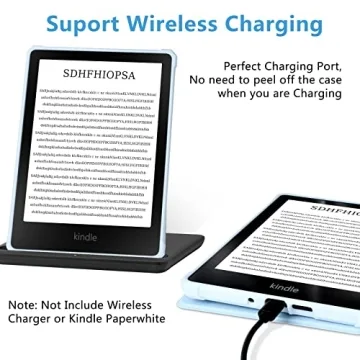 FUWANG Kindle Paperwhite Case with Auto Sleep/Wake - Blue