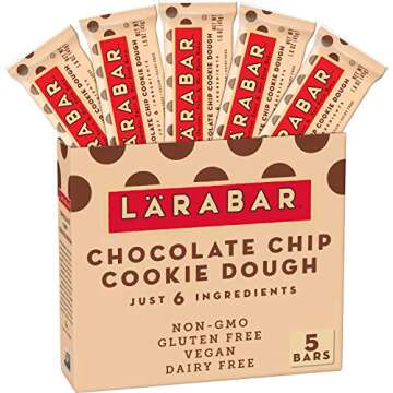 Larabar Gluten Free Bar, Chocolate Chip Cookie Dough, 1.6 oz Bars (5 Count)
