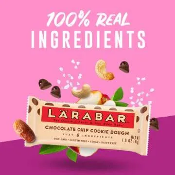 Larabar Gluten Free Bar, Chocolate Chip Cookie Dough, 1.6 oz Bars (5 Count)
