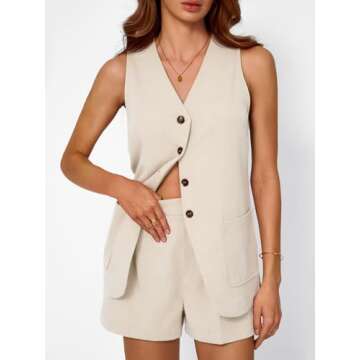 AUTOMET Summer Sets for Women: Chic Vacation Two Piece Outfits