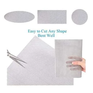 KISKIS Stainless Steel Woven Wire Mesh for Easy Installation
