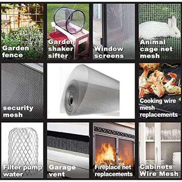 KISKIS Stainless Steel Woven Wire Mesh for Easy Installation