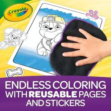 Crayola PAW Patrol Sticker Activity Pad, 12 PAW Patrol Coloring Pages, 100+ Stickers, Travel Activity, PAW Patrol Toys, Toddler Gifts