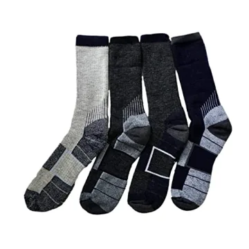Kirkland Signature Men's Merino Wool Blend Socks, 7-13 Shoe Size, 4 Pairs