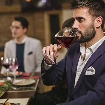 Elegant Slanted Wine Glasses Set of 4 for Gifting