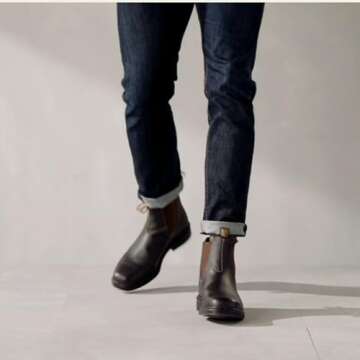 Blundstone Unisex Dress Series 062 Chelsea Boots for Men and Women, Wide Chisel Toe Boots with Cushioned Midsole and Premium Leather, Stout Brown, 5.5 US Men / 7.5 US Women / 4.5 AU