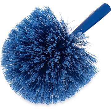 SPARTA Flo-Pac Rounded Duster Cleaning Duster with Electrostatically Charged Bristles for Cleaning, 9 X 7 X 7 Inches, Blue
