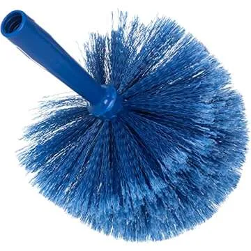SPARTA Flo-Pac Rounded Duster Cleaning Duster with Electrostatically Charged Bristles for Cleaning, 9 X 7 X 7 Inches, Blue