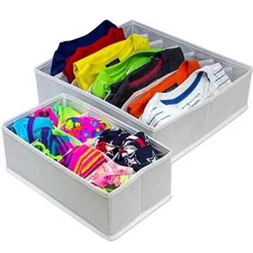 Sorbus Foldable Drawer Organizers for Easy Storage
