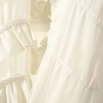 Lush Decor Kemmy Ivory Window Curtain Panel - Elegant Style