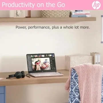 HP Ultralight 14 inch Laptop with Intel 4-Core Processor, Microsoft 365 and Wireless Earbuds, 16GB RAM, 512GB External Drive & 128GB Emmc & 1TB Cloud Storage, HD Display, Rose Gold, Windows 11