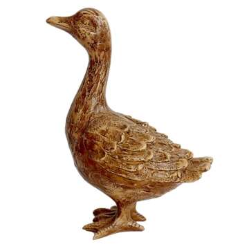 Charming Hymmah Duck Home Decor Statue - Boho Resin Figurine for Unique Indoor Decor