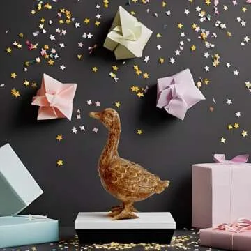 Hymmah Duck Rustic Resin Home Decor Statue for All Spaces