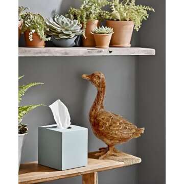 Hymmah Duck Rustic Resin Home Decor Statue for All Spaces