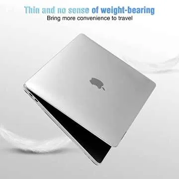 EooCoo Case Compatible with MacBook Pro 13 inch M2 2024 2023 2022-2016 Release M1 A2338 A2289 A2251 A2159 A1989 A1706 A1708 Protective Hard Case with Keyboard Cover, Screen Protector, Crystal Clear