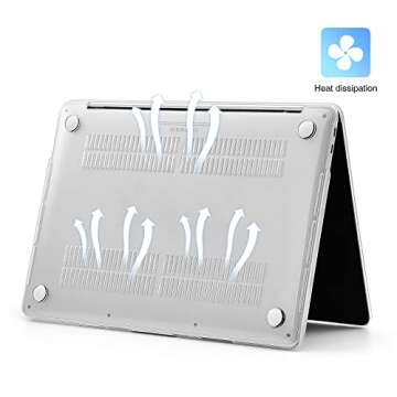 EooCoo Case Compatible with MacBook Pro 13 inch M2 2024 2023 2022-2016 Release M1 A2338 A2289 A2251 A2159 A1989 A1706 A1708 Protective Hard Case with Keyboard Cover, Screen Protector, Crystal Clear