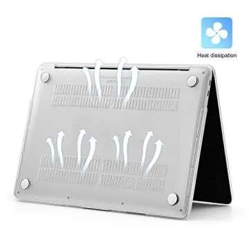 EooCoo Case Compatible with MacBook Pro 13 inch M2 2024 2023 2022-2016 Release M1 A2338 A2289 A2251 A2159 A1989 A1706 A1708 Protective Hard Case with Keyboard Cover, Screen Protector, Crystal Clear