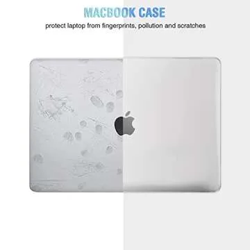 EooCoo Case Compatible with MacBook Pro 13 inch M2 2024 2023 2022-2016 Release M1 A2338 A2289 A2251 A2159 A1989 A1706 A1708 Protective Hard Case with Keyboard Cover, Screen Protector, Crystal Clear