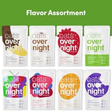 High Protein Oats Overnight Variety Pack - 8 Delicious Flavors