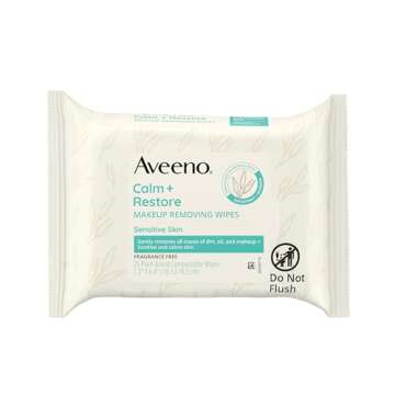 Aveeno Calm + Restore Unsc. Makeup Remover Wipes 25 ct