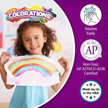 Colorations Washable Tempera Paint - Vibrant Art for Kids