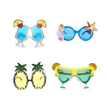Funny Sunglasses,Novelty Party Sunglasses, Creative Funny Sunglasses, Funny Hawaiian Tropical Sungla...