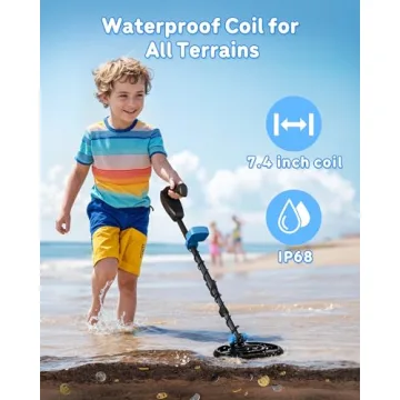 Kids Waterproof Metal Detector for Exploration and Adventure