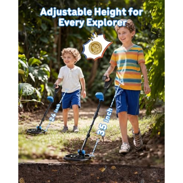 Kids Waterproof Metal Detector for Exploration and Adventure