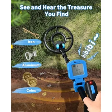 Kids Waterproof Metal Detector for Exploration and Adventure